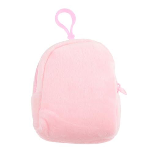 Cute Plush Purse for Little Portable Candy Color Plush Pouch with Keyring Soft Lightweight Plush Bag for Stylish Unique Coin Holder for Travel and Outdoor Use