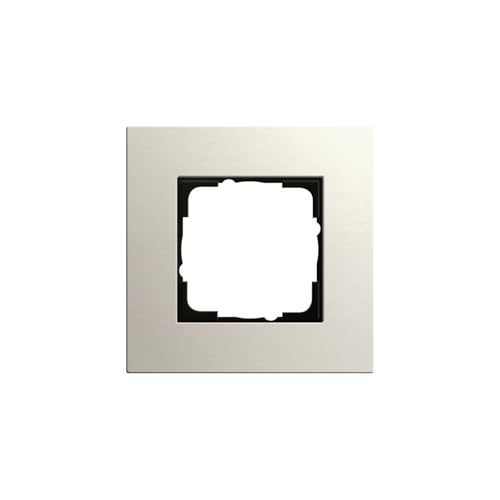Cadre Gira 0211220 Esprit Linoléum-multiplex Gris Clair anti-trace plaque finition durable