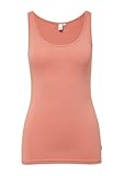 hat einen Slim Fit QS Elastisches Tanktop im Slim Fit Papaya L