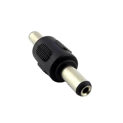 2PC CCTV DC Power 5.5X 2.5mm Male Plug to 5.5x2.5mm Male Plug Adapter Connector