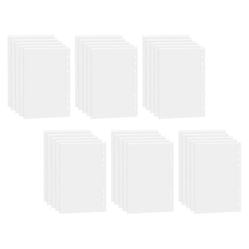 Alipis A5 Photo Album Refills Pockets 30pcs Looseleaf Card Album Pages Postcard Pockets Reusable for Baseball Cards