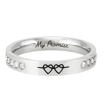 Lifebeats MY PROMISE Twinkle Stainless Steel Size 10