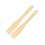 Fackelmann 9349650 Holzspatel, Küchenwender, Küchenwender, Holzspatel, Küchenwender, Küchenhelfer, Holz, 30 cm, 2 Stück