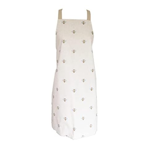 Wipe Clean Waterproof Acrylic Coated Apron Bee Design Cover
