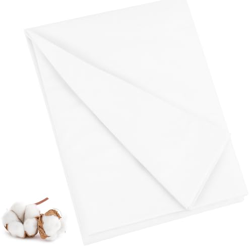 Image of 100% Cotton Muslin Fabric, 63 Inch X 10 Yards White Fabric by The Yard