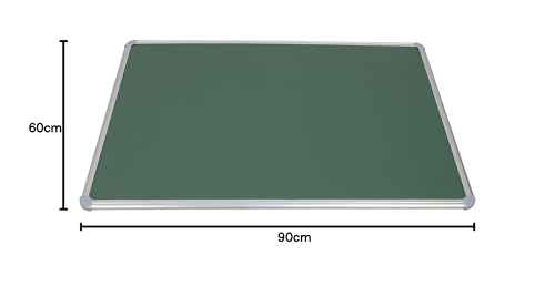 Image of Roger & Moris Aluminium Framed Chalk Board - Non Magnetic, Lightweight for Home, Office and School (Green, Size : 3 feet X 2 feet)
