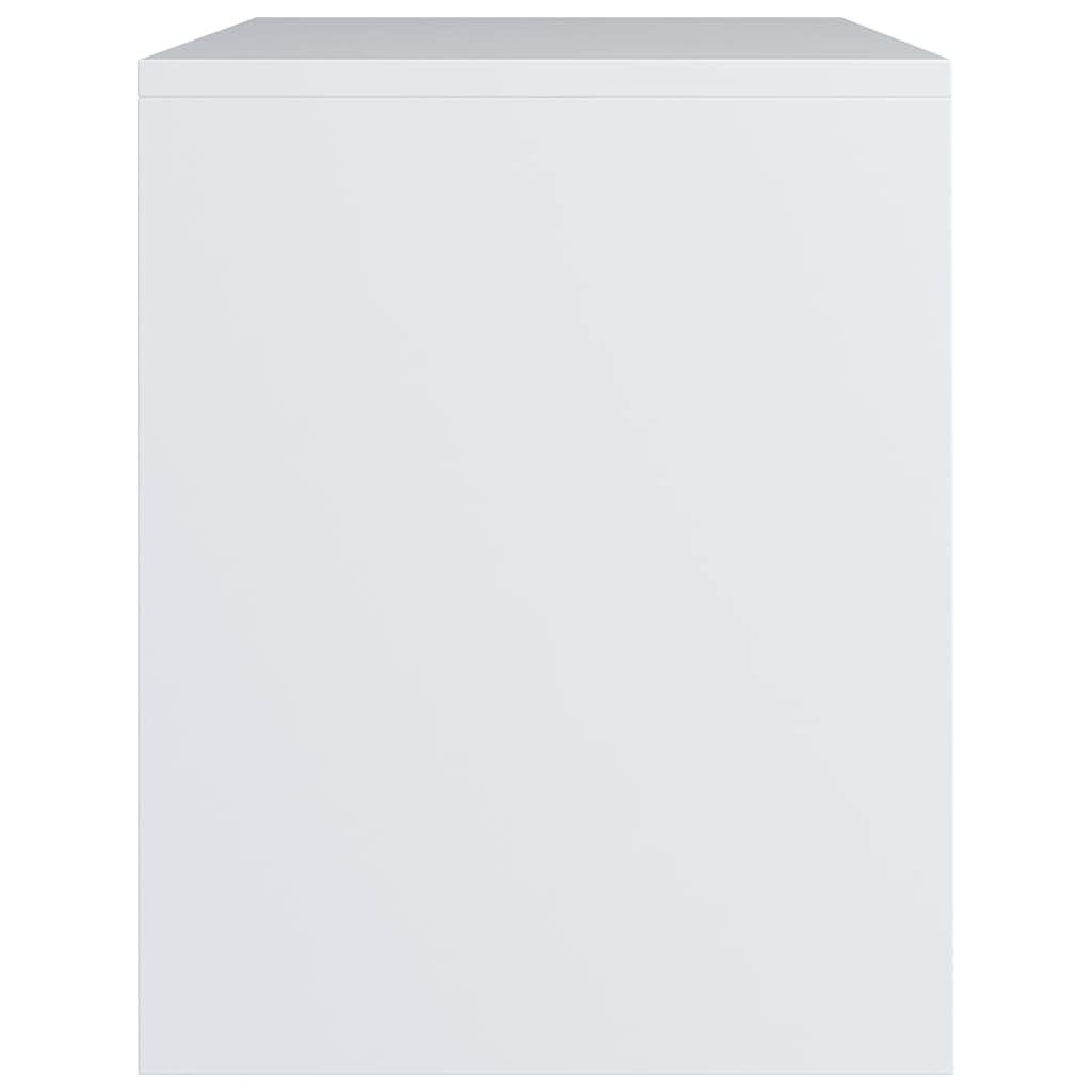 Mesitas de noche 2 unidades de madera blanca 40 x 30 x 40 cm con compartimento abierto y estante, mesitas de noche pequeñas versátiles para dormitorio, prácticas mesas auxiliares para cama y