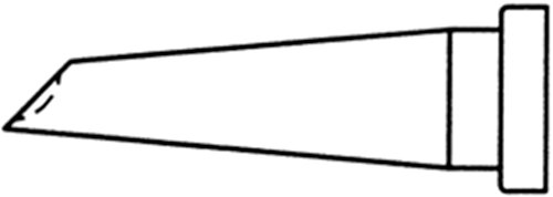 Image of Weller Soldering tip Soldering tip with solder deposit tip 45deg 3.2 mm [LT GW]