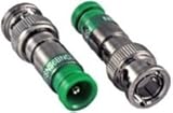 Belden FSNS6BNCU-25 RG6/6 Quad Universal BNC Nickel (Green) 25pk