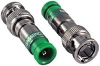 Belden FSNS6BNCU-25 RG6/6 Quad Universal BNC Nickel (Green) 25pk