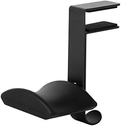 Uchwyt na słuchawki, regulowany uchwyt na słuchawki, wielofunkcyjny stojak na słuchawki, stojak na słuchawki, stojak na słuchawki Bluetooth, uchwyt do gier (czarny)