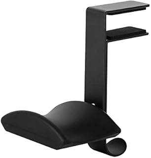 Uchwyt na słuchawki, regulowany uchwyt na słuchawki, wielofunkcyjny stojak na słuchawki, stojak na słuchawki, stojak na słuchawki Bluetooth, uchwyt do gier (czarny)