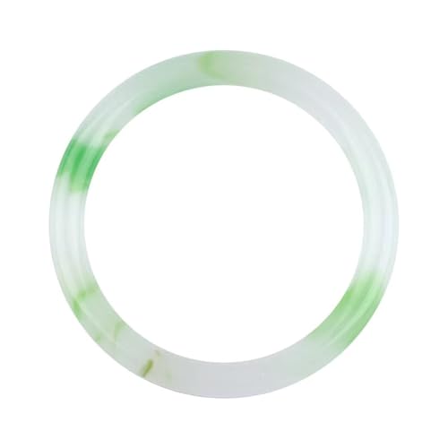 Bracelet de jade blanc et vert naturel, bijou avec charme de mode sculptée