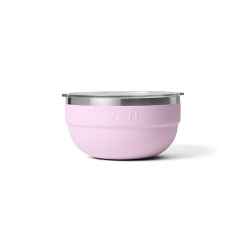 Image of YETI Rambler Bowls, Vacuum Insulated, Stackable and Nestable Stainless Steel Bowl with Lid, 2 Quart, Cherry Blossom