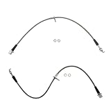 Top 20 Best Pontiac Vibe Performance Upgrades Reviews Comparison 5 TRQ Front Performance Brake Hose Set Compatible with 2009-2010 Pontiac Vibe 2009-2019 Toyota Corolla 2009-2013 Matrix