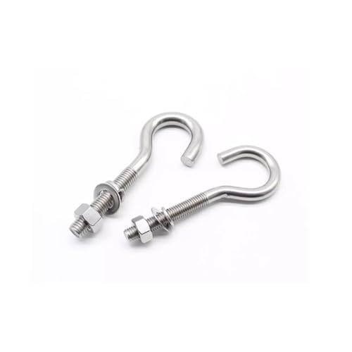 Pernos de ojo resistentes, 1 tornillo de gancho/cáncamo de acero inoxidable 304(1pcs M8x78)