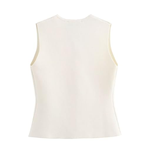 Image of JASCLS Womens Cropped Sweater Vest V Neck Button Down Y2k Crop Knit Flower Trendy Sleeveless Chunky Tank Tops