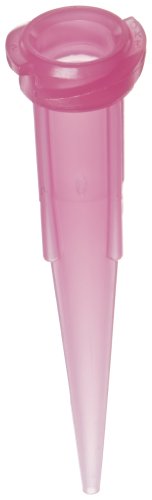Metcal 920125-DHUV Series TT High Density Polyethylene UV Light Block Taper Tip for Fluid Dispensing Needle, 1.25' Tip Size, 20 Gauge, Pink (Pack of 50)