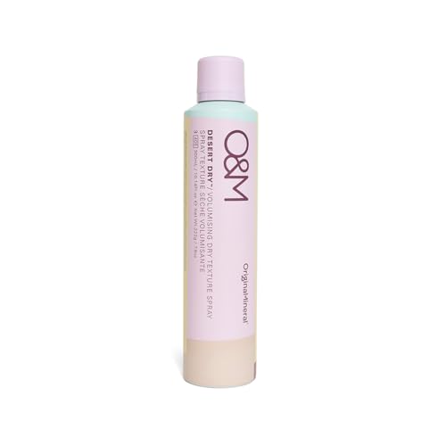 O&M Desert Dry Volumizing Texture Spray, Lightweight Oil-Absorbing Dry Hair Spray with Lily Pilly & Quandong, Adds Volume + Texture, Vegan, Cruelty-Free, Styling Mist for Fine Hair, 300ml