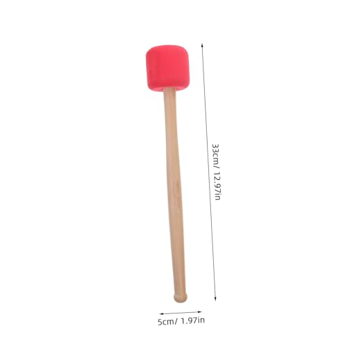 Baquetas para bombo de madera con mango antideslizante, diseño duradero y control preciso para percusión y banda miniatura 2
