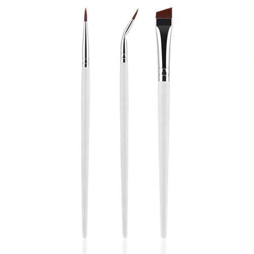 Fine Tip Angled Eyeliners Brushes With Wood Handle Makeup Brush For Detailed Looks Suitable For Various Occasion