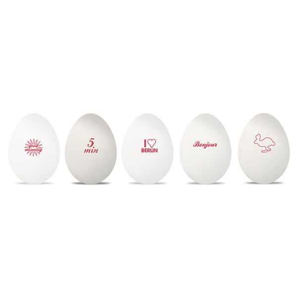 Modico Timbro Personalizzato Rotondo Per Uova Egg Id Modico - Certificato Per Gli Alimenti, Inchiostro Vari Colori, 1 Riga