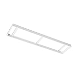 Maße: 30,3 x 120,5 x 5 cm EGLO Aufbaurahmen Zubehör für EGLO SALOBRENA 1 - 303 x 1.205 x 5 cm - für Rasterleuchten und LED Panel - aus Stahl in weiß