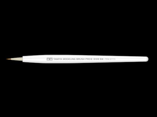 TAMIYA 87173 Brush Pro II Point Extra Fine (1) - Model Making Brush, Model Making Accessories, Craft Tools, Model Building Accessories