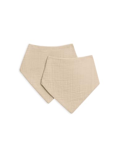 Colored Organics - 2-Pack 100% Organic Cotton Absorbent Baby Bibs - Teething and Drooling Bibs for Infant Girls & Boys