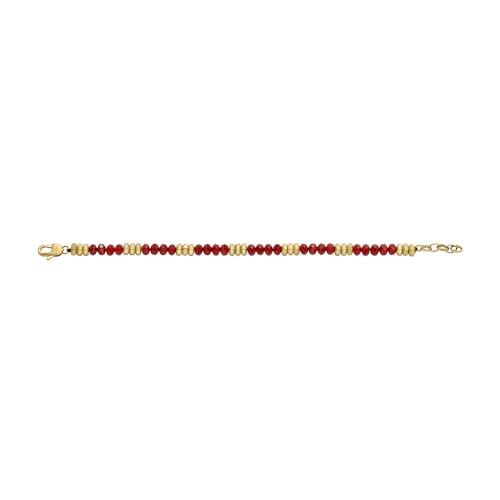 Fossil Herrenarmband All Stacked Up Beads Achat rot, JF04606710 – Ansicht 6