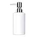 Seifenspender, 300ml Keramik Flüssigseifen-Spender Spülmittel-Spender Klassische Nachfüllbarer ätherische Öle, Lotionen Seifenspender für Badezimmer, Küchen, Hotel, Restaurant (Weiß)