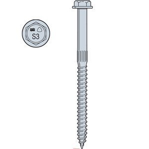 Simpson Strong Tie SDS25212MB 1/4" x 2-1/2" Hex Head Wood Screw 200 per Package