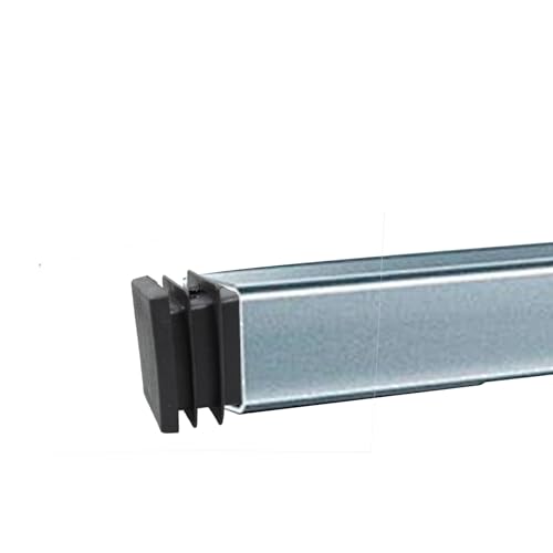 Image of Septe 1-1 /4 inch Square Plastic Plugs,Black Tubing End Plastic Caps for Square Tube, Chair Legs, Table Legs(30Pcs)