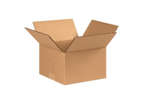 Image of Secure Seal - 9x9x5 Pack of 25 Corrugated Cardboard Packing Shipping Mailing Moving Carton Boxes