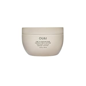 OUAI Fine to Medium Hair Treatment Masque – Mask for Hair Repair, Hydration and Shine – With Shea Butter, Keratin and Panthenol – Paraben, Phthalate and Sulfate Free (3.4 Oz)
