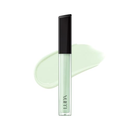 LUNA Long Lasting Corrector 01 Mint Green, Color Corrector, Redness & Flushed Skin, Lightweight, Natural Coverage, Ideal for Fair to Light Skin, 0.22oz