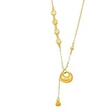 XIGAWAY Collar Lucky Pouch para mujer, colgante de bendición de cadena tórica de cobre chapado en oro, 45 cm, delicada joyería minimalista para uso diario o regalo