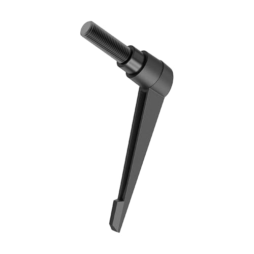 Image of 2PCS Clamping Lever Handles, M10 x 40mm Male Thread, Adjustable Quick Release Locking Rotating Screw Bolt Stud Knobs Apply for Lathe Machinery, Black