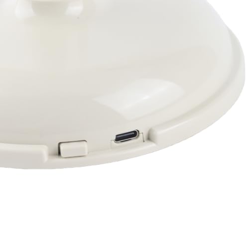 Ventilateur de table rétro et léger jaune clair pour bureau - 6