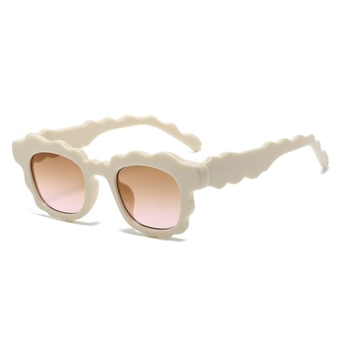 Lunettes de soleil carrées vintage femmes créateur mode vertes marron rose UV400