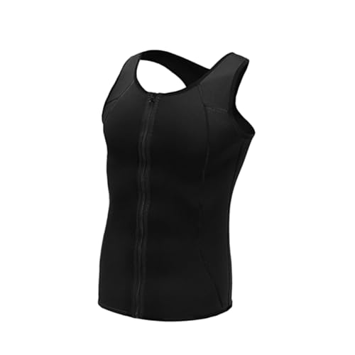 Débardeur minceur homme respirant gilet fitness compression noir