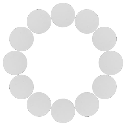 Healeved Puntos de Parche Autoadhesivos de 60 Mm Negros para Árbitro, 12 Unidades, Gancho y Bucle Diy, Adhesivo Fuerte para Uniformes, Mochilas y Manualidades, Compatibles Madera, Plástico