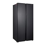 Iceblue 15.6 Cu.Ft. Side-by-side Refrigerators, 33' Full Size Refrigerator, Zoning Temperature Control Beverage Refrigerator with Freezer, Frost Free Beverage Fridge - Black Stainless Steel