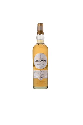 Glengoyne White Oak | Highland Single Malt Scotch Whisky | 70cl 48% ABV | First Fill Bourbon and Virgin American Oak Casks for a Bright Fruity Flavour | Oak Master Series | Ideal for Christmas Gifting