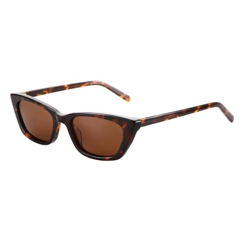 Lunettes de soleil oeil de chat faites a la main en acetate pour femmes