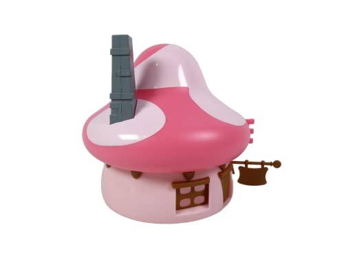 OPO 10 - Media casa Pitufo Rosa + Pegatinas - Colección Deagostini - Altura 15cms - para Decorar con Las Pegatinas proporcionadas - Rosa D - DMS5
