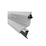 Exitex Exeplex Rain Deflector 914mm (36") – Aluminium Door Draught Excluder, Weather Bar with Fixings Included (Silver)