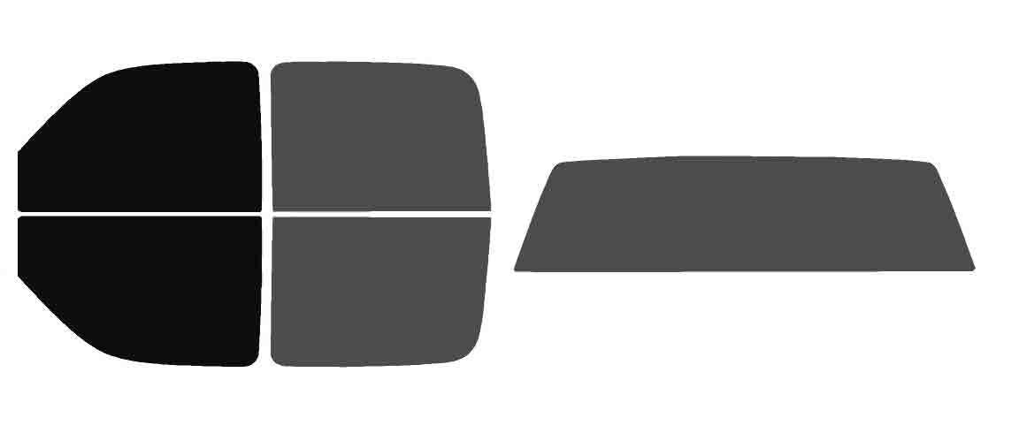 The Tint Effect Precut Window Tint Kit Compatible with Chevrolet Silverado 1500 Crew Cab Truck (1999-2006) &amp; (2007 Classic)(Full Truck 5% Front / 30% Rear and Solid Rear) Automotive Film