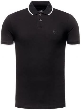 Armani Exchange Mens Slim Fit Cotton Pique Tipped Polo - Image 5