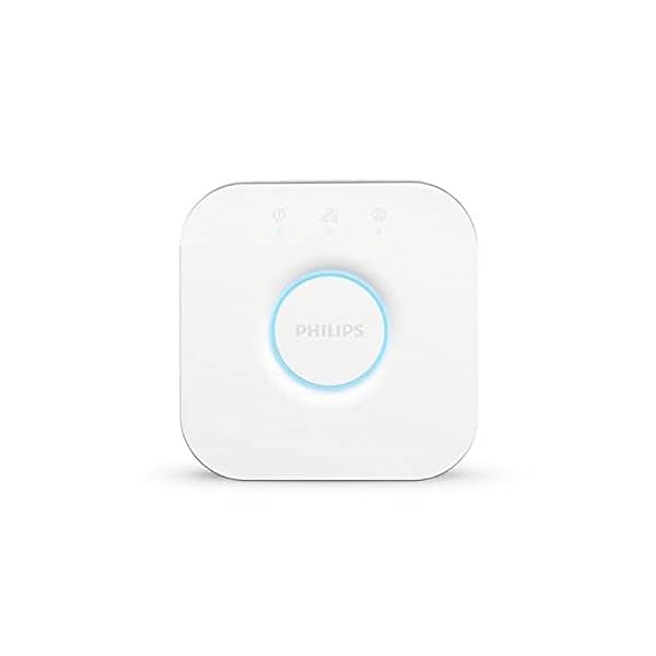 Philips Hue Bridge weiß, intelligentes Steuerelement des Hue Systems, steuerbar per App, ZigBee Technologie – Bild 9
